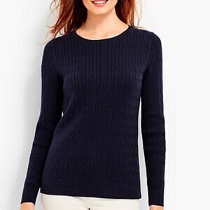 Talbots Cable Knit Crewneck Sweater